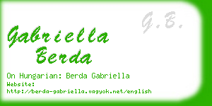 gabriella berda business card